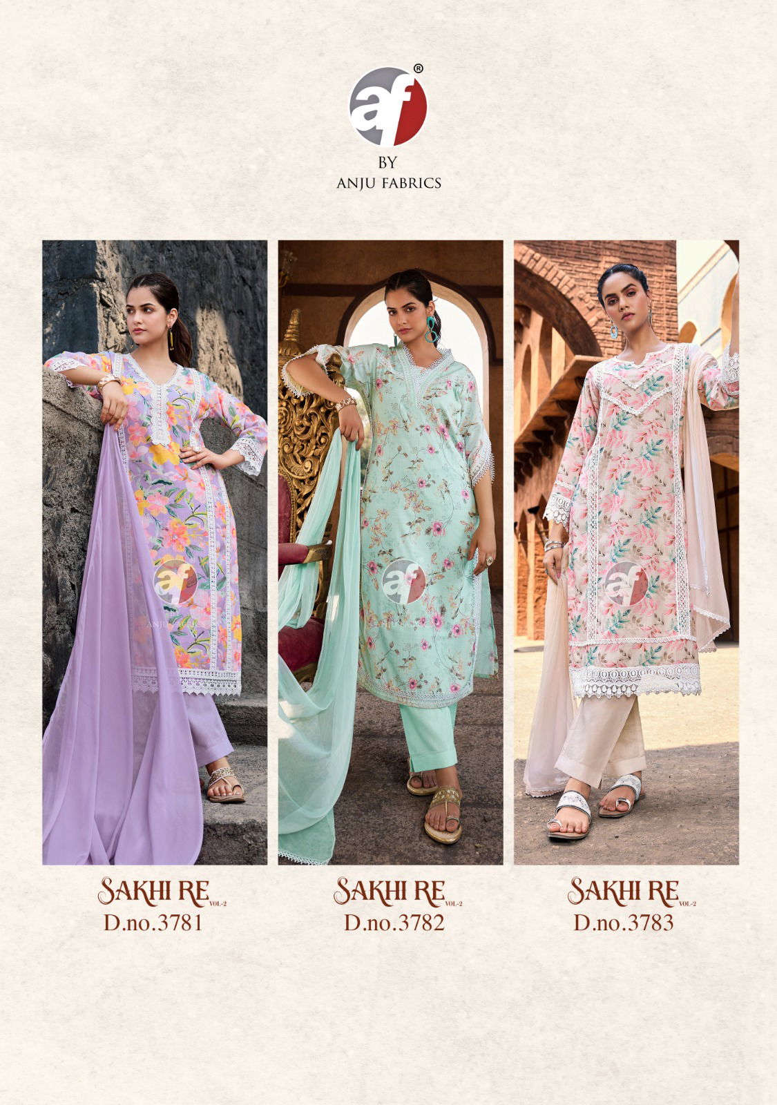 Sakhi Re Vol 2 By Af Linen Cotton Printed Plus Size Kurti With Bottom Dupatta Wholesale Market In Surat